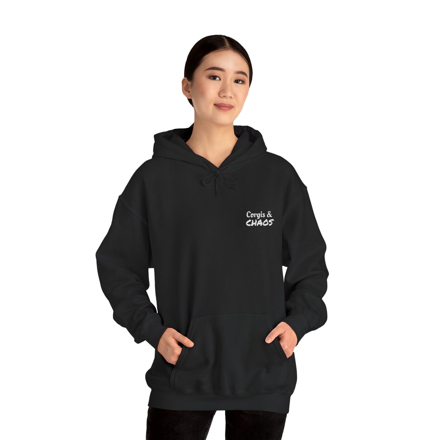 Corgis & Chaos Premium Embroidered Hoodie