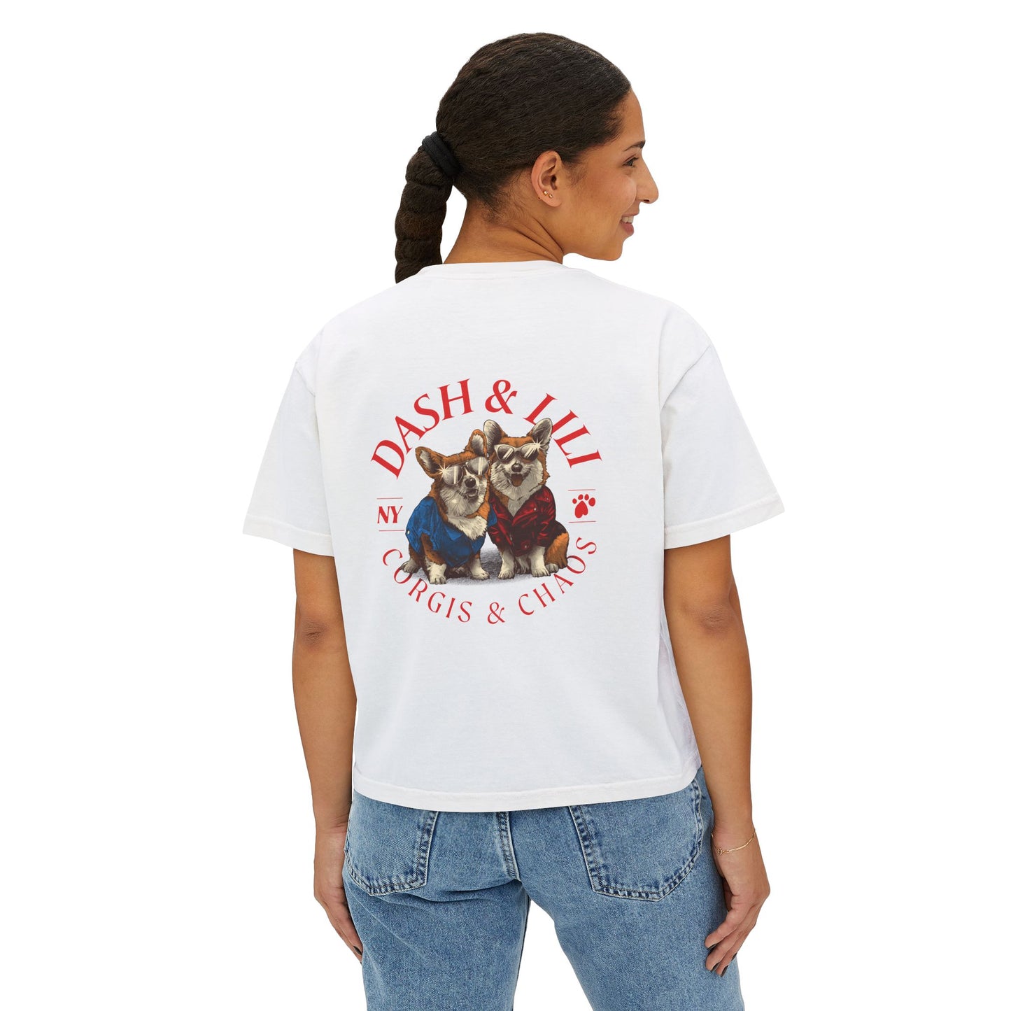 New York Corgis Cropped Tee
