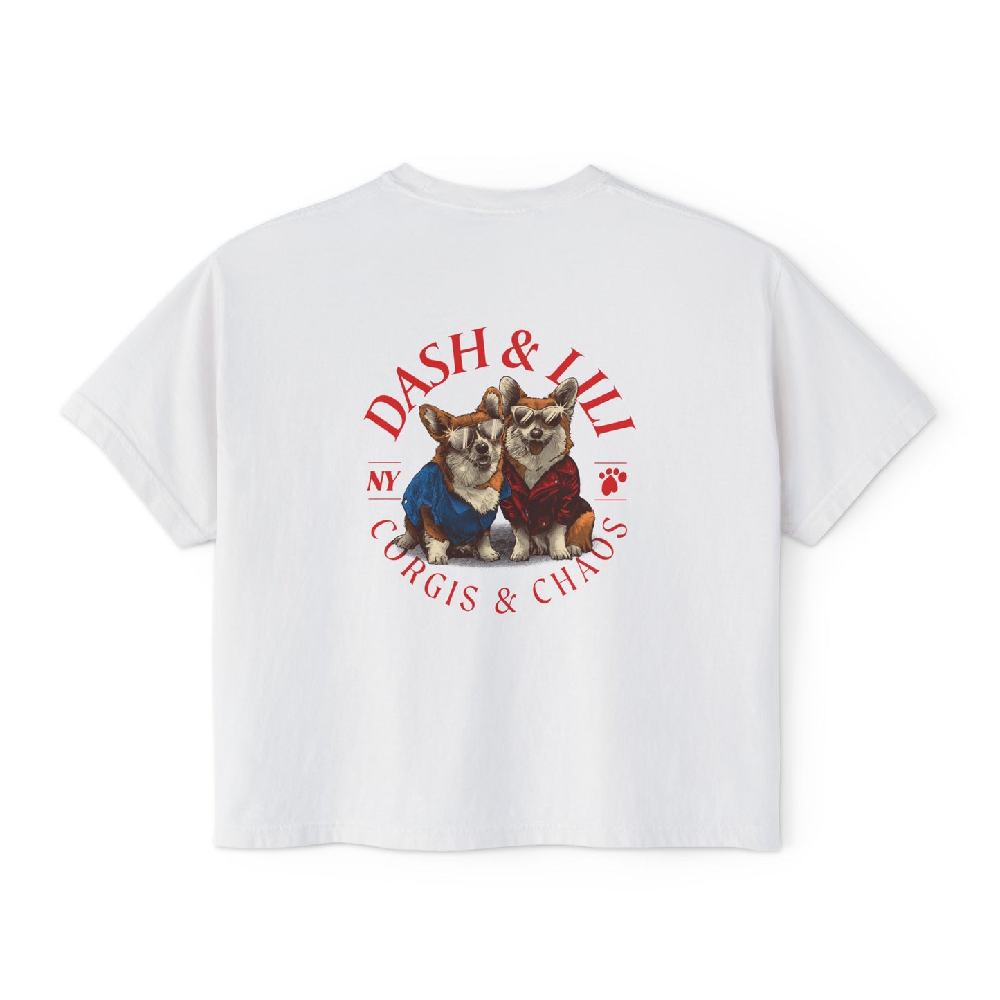 New York Corgis Cropped Tee