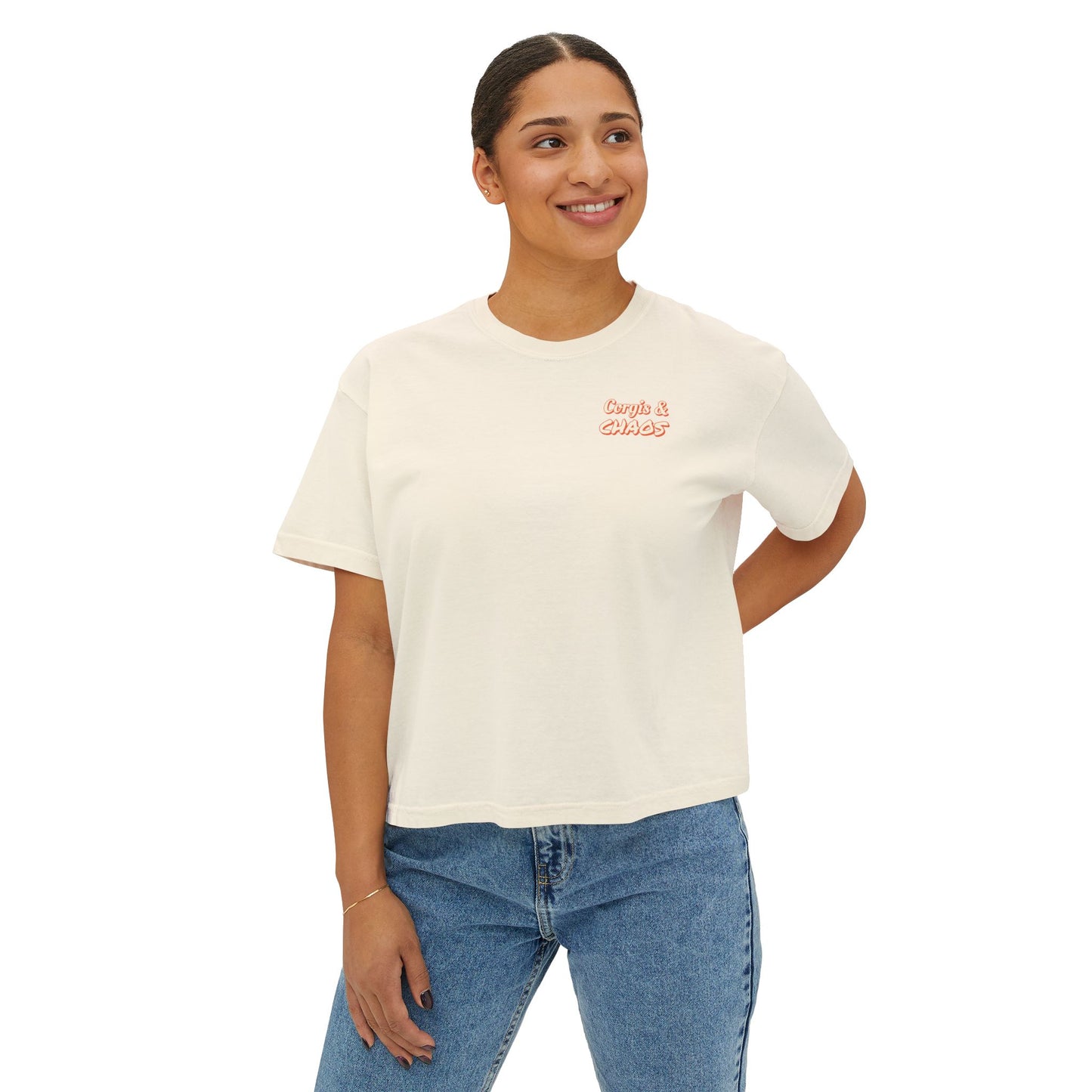 Vintage Corgis Cropped Tee