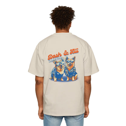 Vintage Corgis Premium Heavyweight Oversized Tee