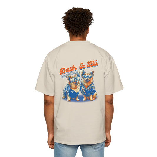 Vintage Corgis Premium Heavyweight Oversized Tee