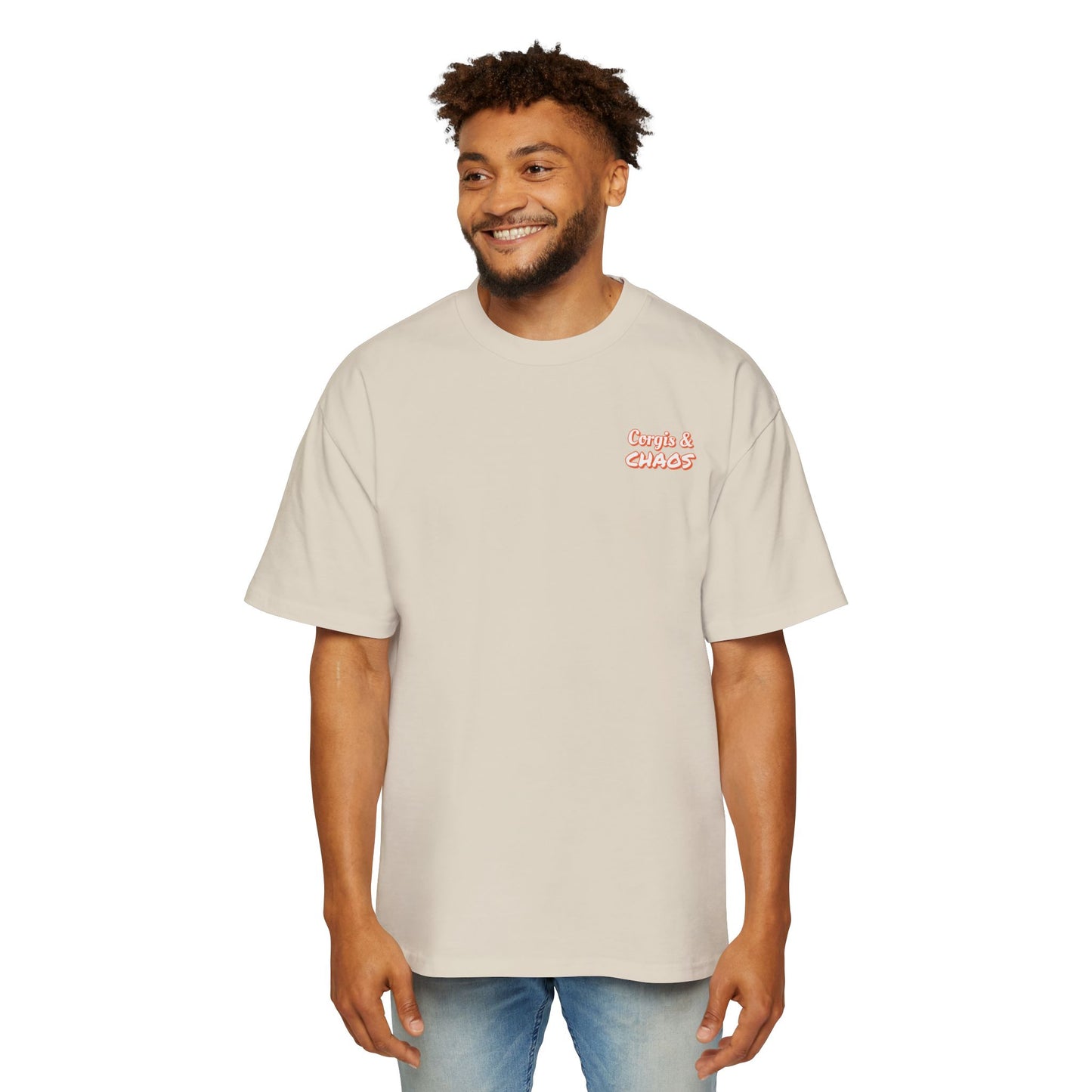 Vintage Corgis Premium Heavyweight Oversized Tee