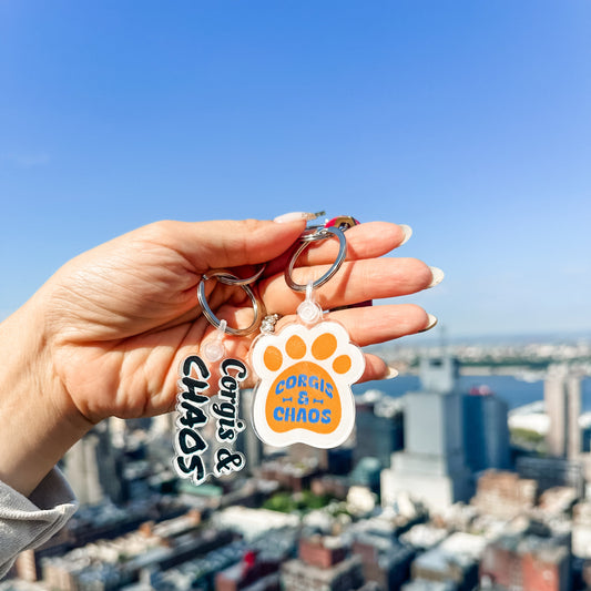 Corgis & Chaos Keychain Set