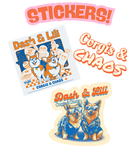 Corgis & Chaos Sticker Set