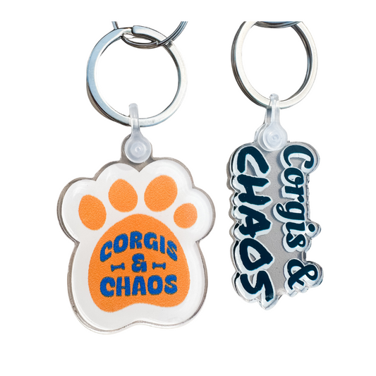 Corgis & Chaos Keychain Set